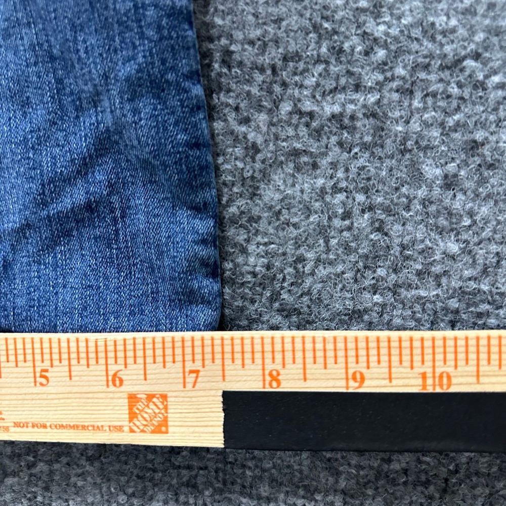 Miss Me Capri Jeans Womens Size 34 Dark Wash Embellished Thick Stitch Denim - Picture 2 of 9